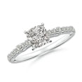 thumbnail image 1 of ANGARA Natural 1 Ct. Diamond Classic Engagement Ring in 14K White Gold for Women (Ring Size: 3.5), 1 of 10