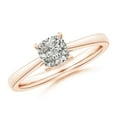 thumbnail image 1 of ANGARA Natural 1 Ct. Diamond Solitaire Engagement Ring in 14K Rose Gold for Women (Ring Size: 3.5), 1 of 10