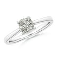 thumbnail image 1 of ANGARA Natural 1 Ct. Diamond Solitaire Engagement Ring in Sterling Silver for Women (Ring Size: 10), 1 of 10