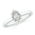 thumbnail image 1 of ANGARA Natural 1 Ct. Diamond Solitaire Engagement Ring in Sterling Silver for Women (Ring Size: 12), 1 of 10
