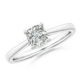 thumbnail image 1 of ANGARA Natural 1 Ct. Diamond Solitaire Engagement Ring in Sterling Silver for Women (Ring Size: 9), 1 of 10