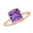 thumbnail image 1 of ANGARA Natural 2.2 Ct. Amethyst Solitaire Ring in 14K Rose Gold for Women (Ring Size: 6), 1 of 10