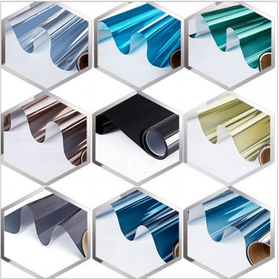 Insulation Window Film Solar Reflective Mirror Color Film Christmas Window Stickers Window Privacy Film 99% UV Cut Vinyl