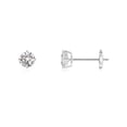 thumbnail image 1 of ANGARA Natural Basket-Set Diamond Stud Earrings in 14K White Gold for Women (Size-4mm| Color-I-J| Clarity-I1-I2) | April Birthstone, Anniversary, Jewelry Gift for Women | Natural Diamond Earrings, 1 of 9