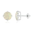 thumbnail image 1 of ANGARA Natural Basket-Set Round 2.3 ct Opal Stud Earrings in 925 Sterling Silver for Women (Size-8mm) | October Birthstone, Birthday, Anniversary, Jewelry Gift for Women | Natural Opal Earrings, 1 of 7