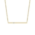 thumbnail image 1 of ANGARA Natural Diamond Bar Pendant Necklace in 14K Yellow Gold for Women (Size-2.3mm| Color-H| Clarity-SI2) | April Birthstone, Anniversary, Jewelry Gift for Women | Natural Diamond Necklace, 1 of 8
