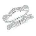 thumbnail image 1 of ANGARA Natural Diamond Cathedral Ring Wrap in 14K White Gold for Women (Size-1.7mm| Color-I-J| Clarity-I1-I2) | April Birthstone, Anniversary, Jewelry Gift for Women | Natural Diamond Ring, 1 of 11