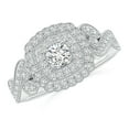 thumbnail image 1 of ANGARA Natural Diamond Engagement Ring in 14K White Gold for Women (Size-3.4mm| Color-H| Clarity-SI2) | April Birthstone, Anniversary, Jewelry Gift for Women | Natural Diamond Ring, 1 of 9