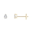 thumbnail image 1 of ANGARA Natural Diamond Solitaire Stud Earrings in 14K Yellow Gold for Women (Size-3x2mm| Color-H| Clarity-SI2) | April Birthstone, Anniversary, Jewelry Gift for Women | Natural Diamond Earrings, 1 of 8