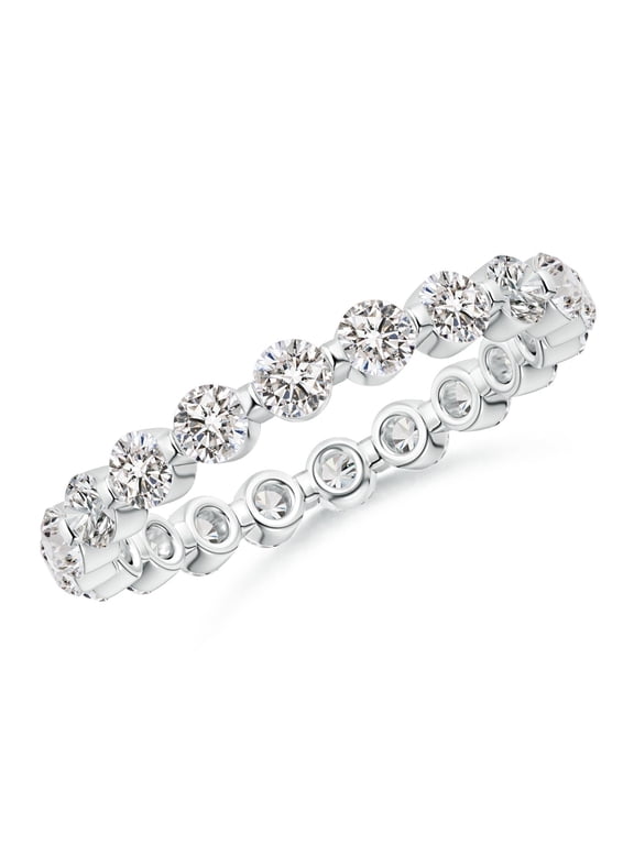 Natural 1.16 ct Diamond Ring in 14K White Gold for Women (Size-2.4mm | Color-I-J | Clarity-I1-I2) | April Birthstone, Birthday, Anniversary, Jewelry Gift for Women | Natural Diamond Ring