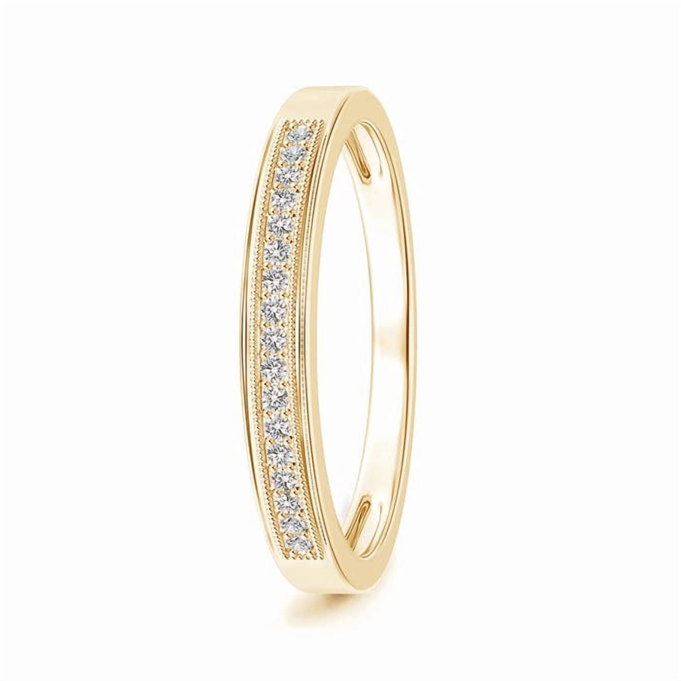 ANGARA Natural Diamond Wedding Ring for Men - Pave Set Diamond Half ANGARA Natural Diamond Wedding Ring for Men - Pave Set Diamond Half