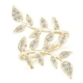 thumbnail image 1 of ANGARA Natural Pave Set Diamond Olive Leaf Vine Ring in 14K Yellow Gold for Women (Size-1.3mm| Color-I-J| Clarity-I1-I2) | April Birthstone, Anniversary, Jewelry Gift for Women | Natural Diamond Ring, 1 of 8