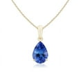 thumbnail image 1 of ANGARA Natural Pear-Shaped 1.95 ct Tanzanite Solitaire Pendant in 14K Yellow Gold for Women (Size-10x7mm) | December Birthstone, Anniversary, Jewelry Gift for Women | Natural Tanzanite Necklace, 1 of 9