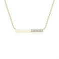 thumbnail image 1 of ANGARA Natural Prong-Set Diamond Bar Necklace in 14K Yellow Gold for Women (Size-1.9mm| Color-H| Clarity-SI2) | April Birthstone, Anniversary, Jewelry Gift for Women | Natural Diamond Necklace, 1 of 7