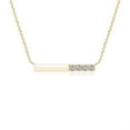thumbnail image 1 of ANGARA Natural Prong-Set Diamond Bar Necklace in 14K Yellow Gold for Women (Size-1.9mm| Color-K| Clarity-I3) | April Birthstone, Anniversary, Jewelry Gift for Women | Natural Diamond Necklace, 1 of 7