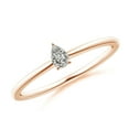 thumbnail image 1 of ANGARA Natural Solitaire Diamond Engagement Ring in 14K Rose Gold for Women (Size-4x2.5mm| Color-K| Clarity-I3) | April Birthstone, Anniversary, Jewelry Gift for Women | Natural Diamond Ring, 1 of 9