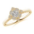 thumbnail image 1 of ANGARA Natural Style Cushion Diamond Engagement Ring in 14K Yellow Gold for Women (Size-4mm| Color-K| Clarity-I3) | April Birthstone, Anniversary, Jewelry Gift for Women | Natural Diamond Ring, 1 of 8