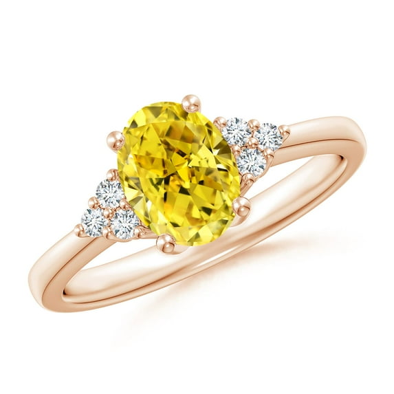 ANGARA IGI Certified Lab Grown 1.15 Ct Yellow & White Diamond Promise ...