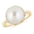 thumbnail image 1 of ANGARA Victorian Style South Sea Cultured Pearl and Diamond Ring in 14K Yellow Gold for Women | June Birthstone, Birthday, Anniversary, Jewelry Gift for Women | Pearl Ring, 1 of 9