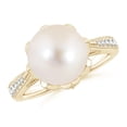 thumbnail image 1 of ANGARA Vintage Style Freshwater Cultured Pearl Ring in 14K Yellow Gold for Women | June Birthstone, Birthday, Anniversary, Jewelry Gift for Women | Pearl Ring, 1 of 9