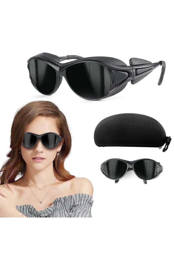 Red Light Therapy Glasses, Eyes Protection for Tanning Goggles, IPL Laser Safety Glasses 200-2000nm, Eye Protection for Red Light Therapy
