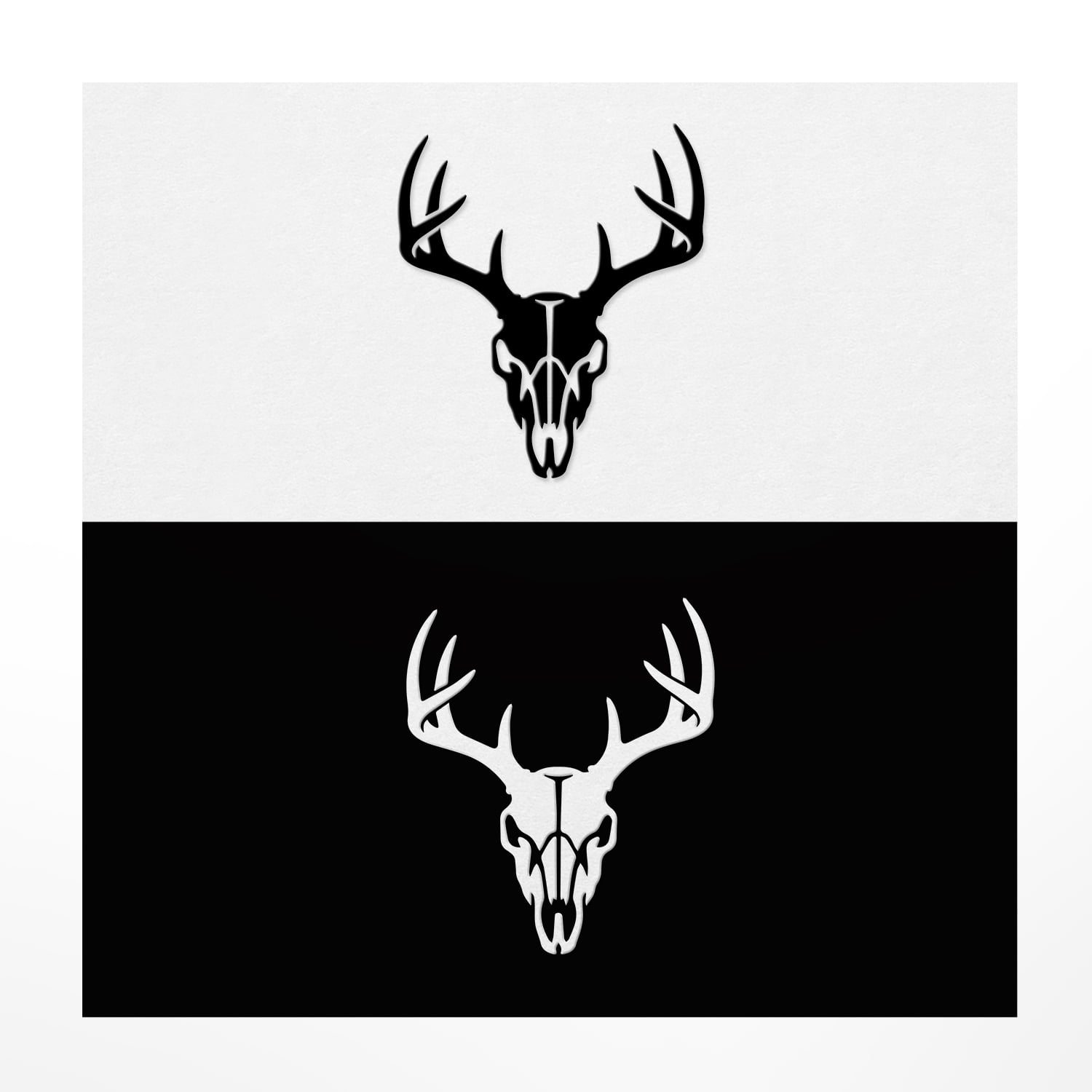 Falling Fish Sticker ANGDEST CLUB Deer Skull Antlers Deer / Buck Hunting Fishing Car Decals ...