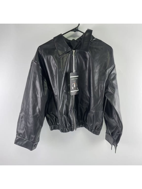 Coats,Trendy Queen Womens Leather Jackets Oversized Faux Motorcycle Plus Size Moto Biker Coat Fall Outfits Fashion Clothes 2026L