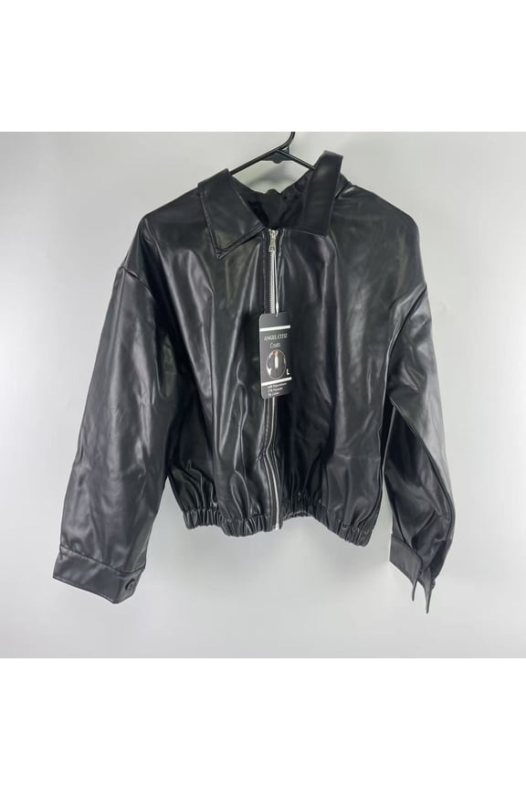 Coats,Trendy Queen Womens Leather Jackets Oversized Faux Motorcycle Plus Size Moto Biker Coat Fall Outfits Fashion Clothes 2026L