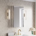 thumbnail image 1 of ANGELES HOME 20" x 32" Bathroom Mirror Medicine Cabinet with Reversible Door, Recessed or Surface Mount, 3 Adjustable Glass Shelves, 1 of 14