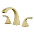 thumbnail image 1 of ANGELES HOME Widespread Bathroom Sink Faucet 3 Hole, 2 Handles, Bathroom Deck Mount Faucet, Vanity Sink Faucet, 1.2GPM, Brushed Gold, 1 of 8