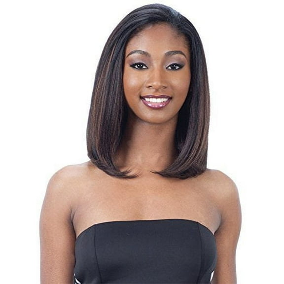 ANGELIC GIRL (2 Dark Brown) - Freetress Equal Synthetic Drawstring Full Cap Half Wig