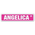 thumbnail image 1 of ANGELICA Street Sign Childrens Name Room Sign | Indoor/Outdoor |  30" Wide, 1 of 5