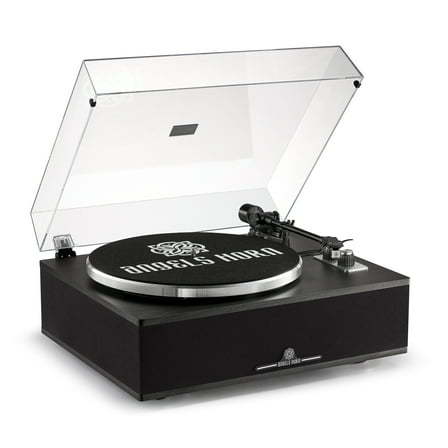 ANGELS HORN H019 Bluetooth Turntable, Hi-Fi Vinyl Record Player with Built-in Speakers