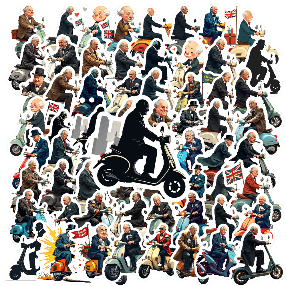 ANGFENG Vinyl Stickers Motorcycle Waterproof Stickers Humorous Stickers ...