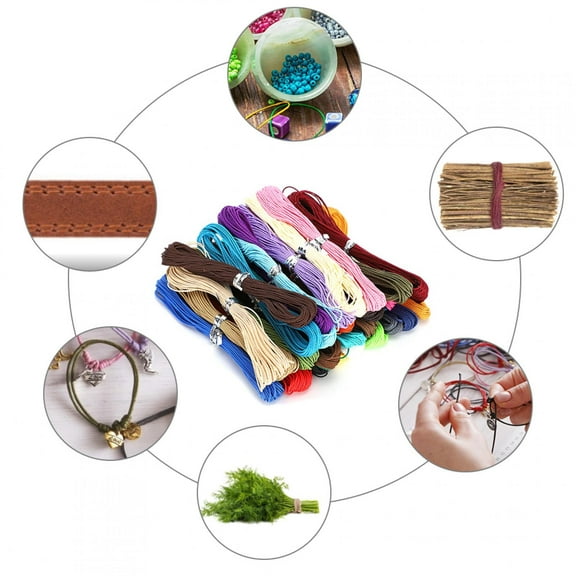 ANGGREK 10M 1mm Waxed Cotton Cords Strings Ropes Polyester Waxed Cord String Wire Wax Round Thread Wire For Necklace Bracelet Craft Making