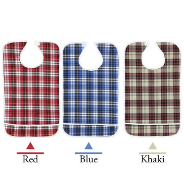 ANGGREK 3 Colors Waterproof Adult Elder Mealtime Bib Washable Dinning Aid Clothes Protector , Waterproof Bib, Mealtime Bib