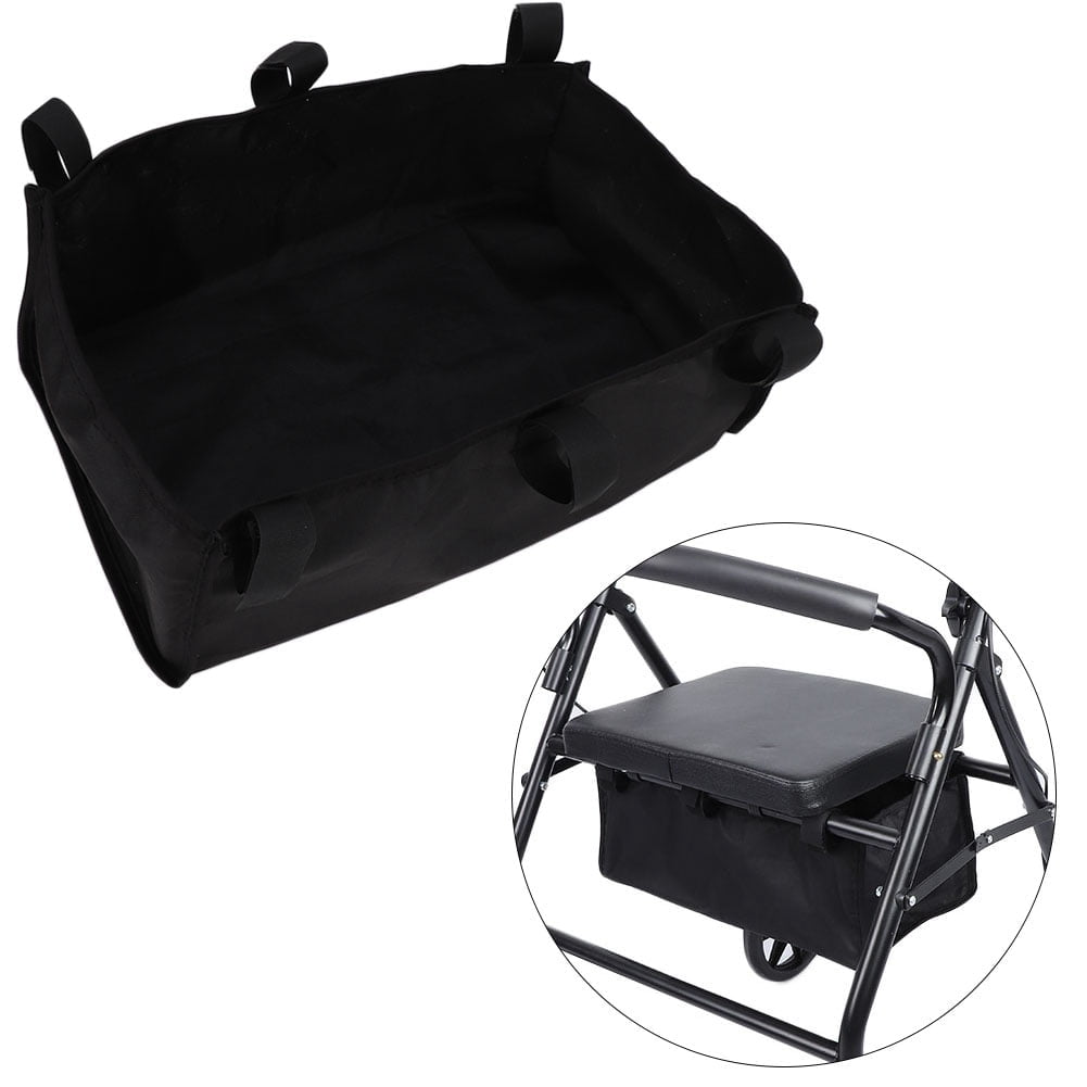 ANGGREK 4 Wheeled Walker Rollator Wheelchair Frame Replacement Storage Bag, Walker Storage Bag