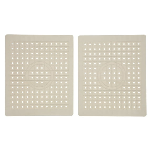 ANGGREK Kitchen Sink Protector,Kitchen Sink Pad,Kitchen Sink Mat 2PCS Food Grade Rubber Material Non‑Slip Easy To Clean Sink Protector Mat For Kitchen