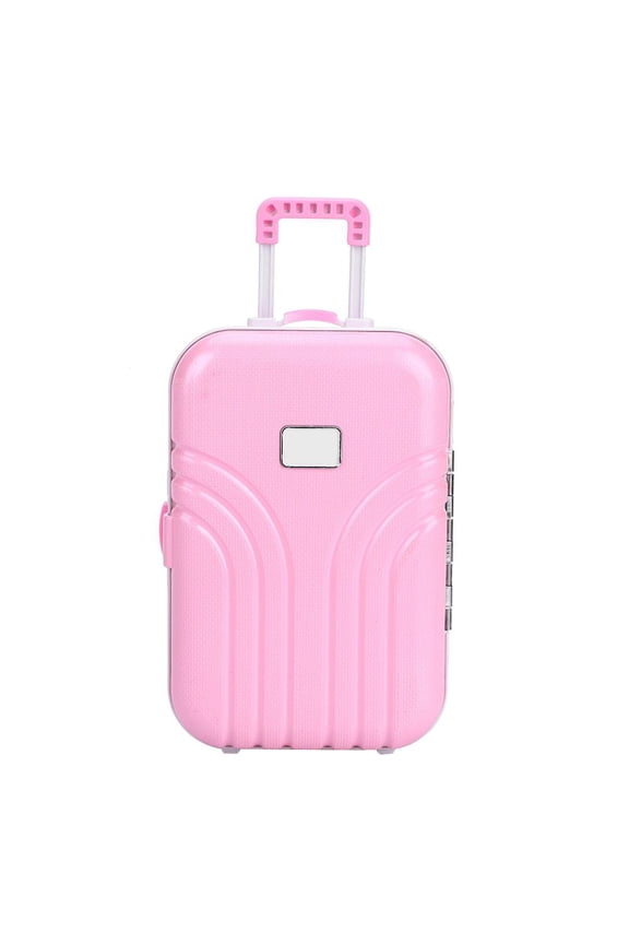 ANGGREK Luggage Toy,Baby Suitcase Toy Cute Plastic Rolling Suitcase Mini Luggage Box , Baby Suitcase Toy