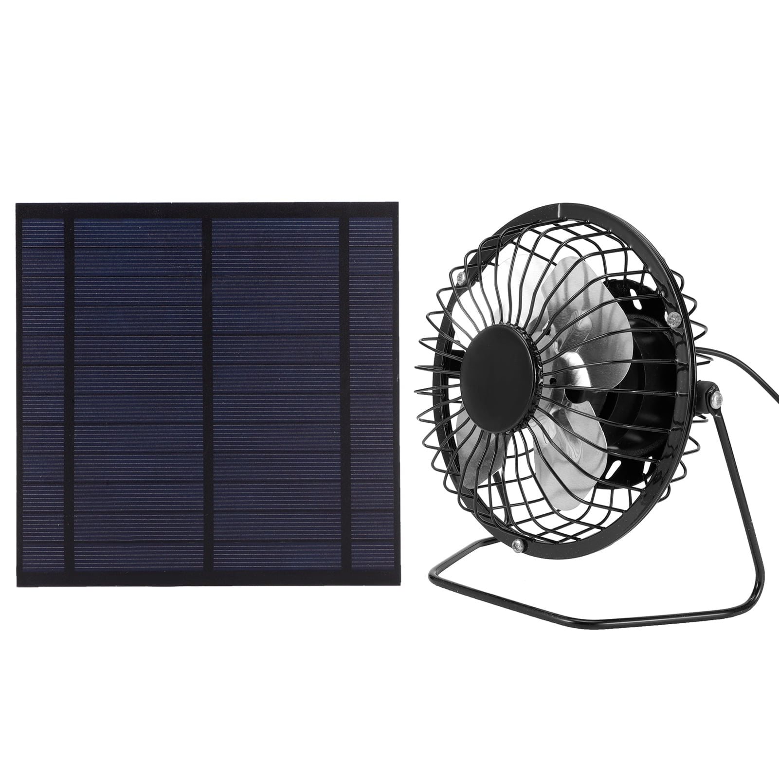 ANGGREK Solar Panel, 5W Portable Fan Solar Panel Set, Portable For Greenhouse Outdoor