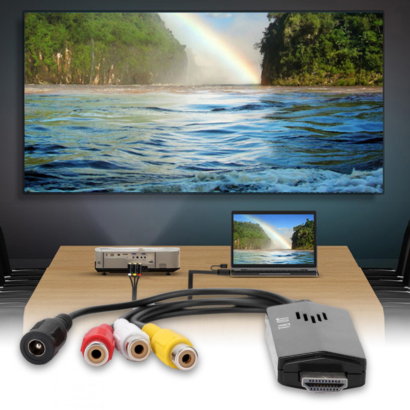 ANGGREK Video Converter,To AV HD Video Converter Adapter Male To Female