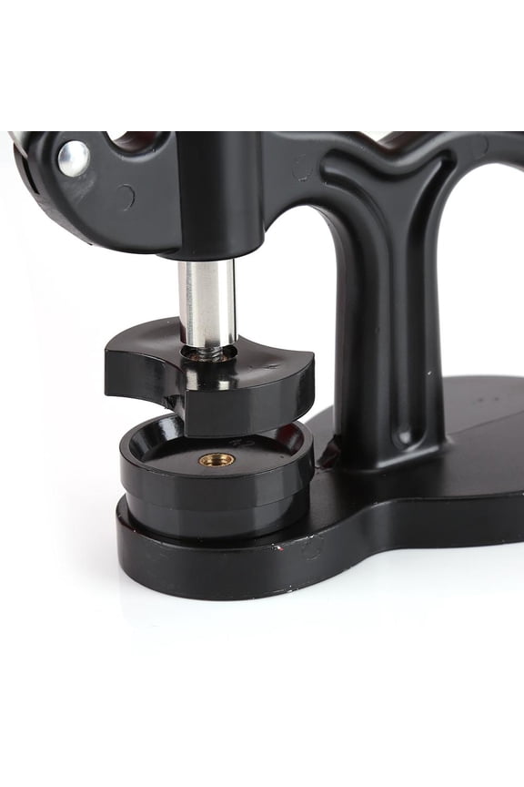 Watch Press Set,Watch Back Case Cover Press Closer Watchmaker Presser Repair Tool With 12 Dies Black, Back Case Closer