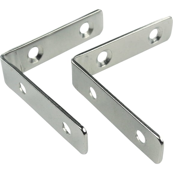 ANGLE BRACKET, Stainless Steel, 2 per Card