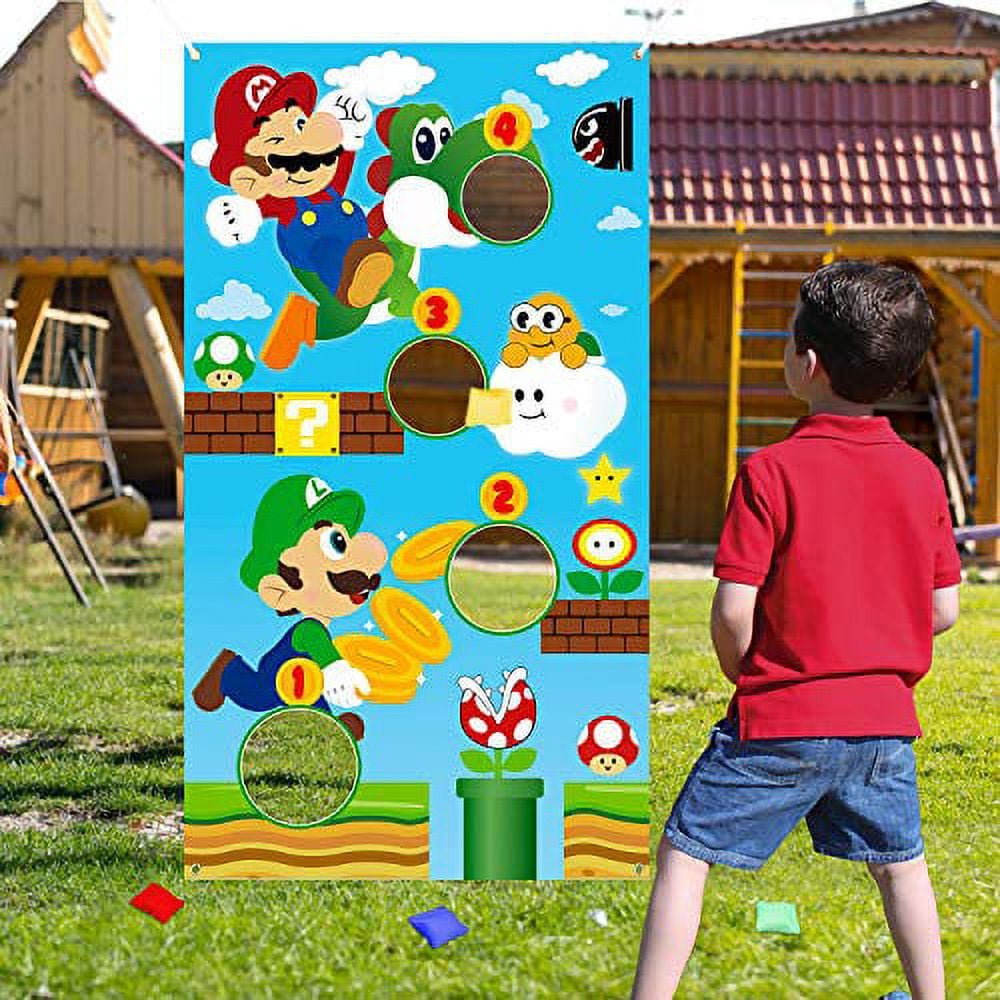 ANGOLIO Mario Brother Toss Game with 4 Bean Bags, Fun Throwing Game for  Kids Wario Carnival Toss Banner Luigi Outdoor Indoor Toss Games Group  Sports - Walmart.com