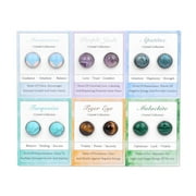 ANGREANE 6 Pairs of Earring Set S925 Silver Plated Earrings for Women Multipack Stud Earrings Earrings for Women Sterling Silver Gold Screw Back Earrings for Girls Earrings for Girls 8-12