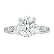 ANGREANE Clearance Jewelry for Women Women Round Diamond Sparkling Zirconia Ring Ladies Jewelry Engaged Ring Rings for Women Non Tarnish Rings for Women Sterling Silver Band Rings for Men Silver