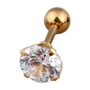 ANGREANE Clearance Sale Barbell Dumbbell Titanium Stainless Steel Rhinestone Earrings Studded Earrings Jewelry Earrings for Sensitive Ears Gold Hoops Earrings for Women Earrings for Sensitive Ears