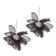 ANGREANE Clearance Sale Wind Fairy Air Fabric Large Petal Flower Earrings Sen Series Earrings Female Korean Style Fresh Earrings Earrings for Women Sterling Silver Gold Hoops Earrings for Women