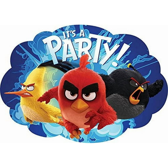 ANGRY BIRDS POSTCARD INVITES