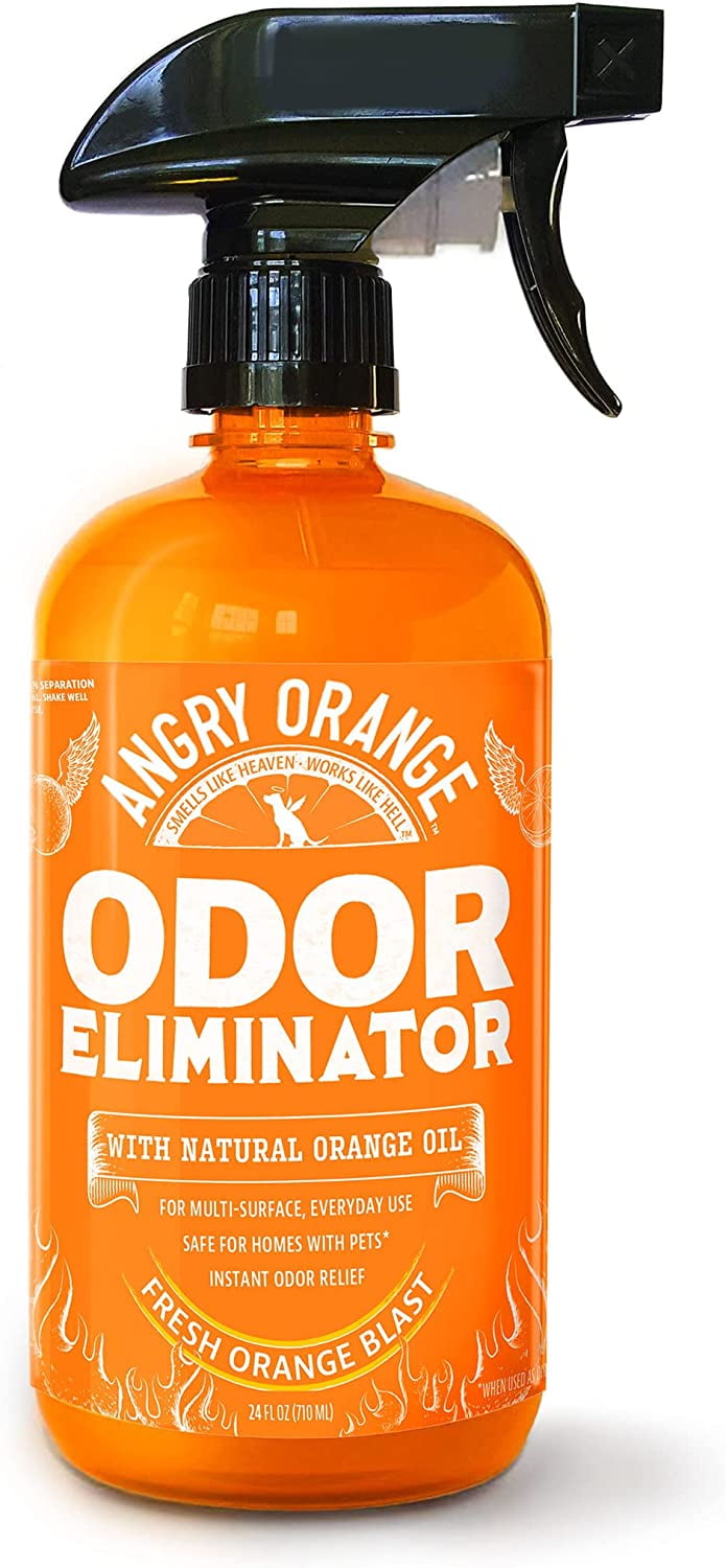 Eco Strong Orange Odor Eliminator | Pet Odor Deodorizer for Strong Odor | Enzyme Stain Cleaner for Cats, Dogs, and Pets | Great for Carpets, Furniture